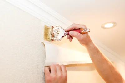 Pose de papier peint à Étrembières — revêtements muraux et toiles de verre